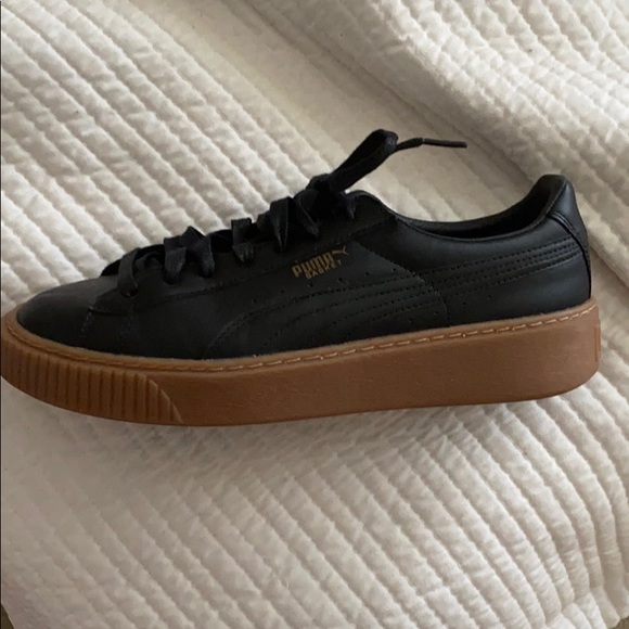 puma leather platform